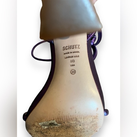 SCHUTZ Women's Latoya Strappy High-Heel Sandals Purple - Picture 9 of 9